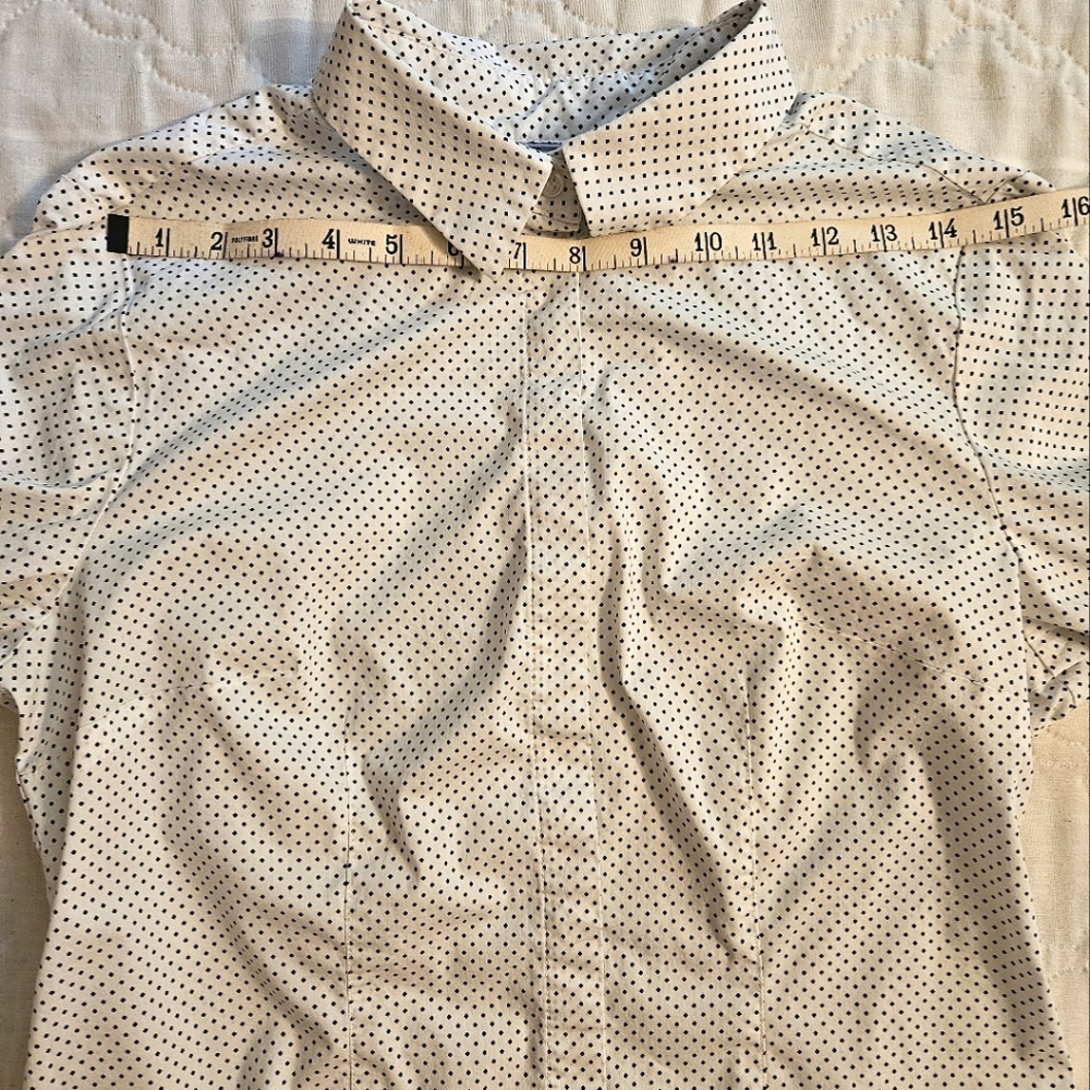 Apt. 9 White Polka Dot Button-down Top - Picture 5 of 11